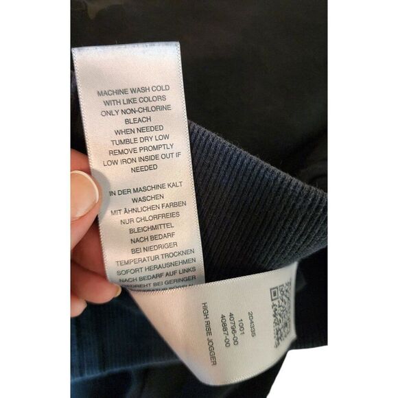 True Religion High Rise Jogger Lounge Pants Pockets Womens Size L Black - Picture 6 of 6